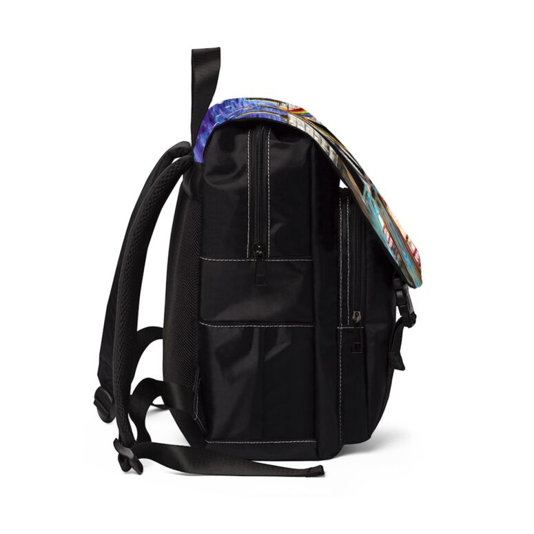 Pink Floyd Album Cover Drawing Art Black Shoulder Backpack