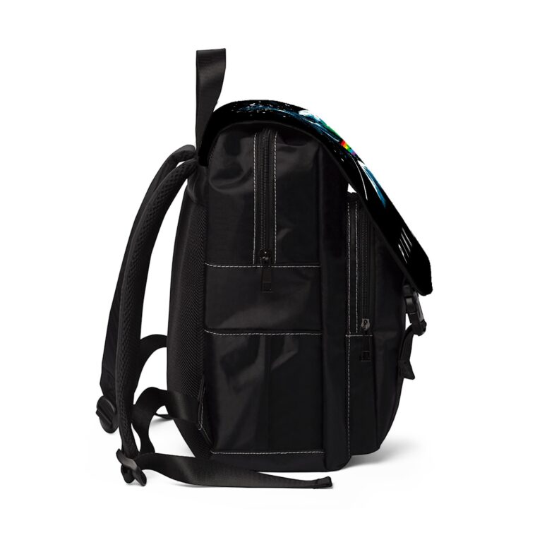 Pink Floyd Dark Side Of Moon Art Blue Black Shoulder Backpack Pink Floyd Dark Side Of Moon Art Blue Black Shoulder Backpack