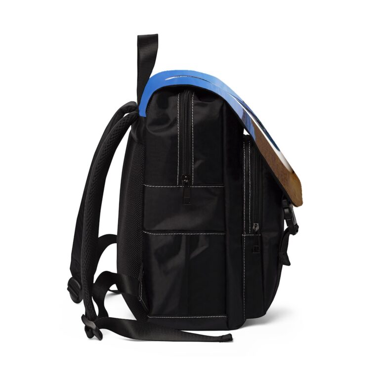 Pulse in Reallife beach  Pink Floyd Black Shoulder Backpack