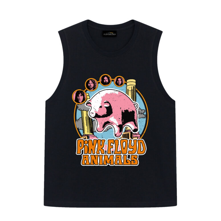 Pink Floyd Animals Pig Can Fly Album Cover Drawing Art Shirt