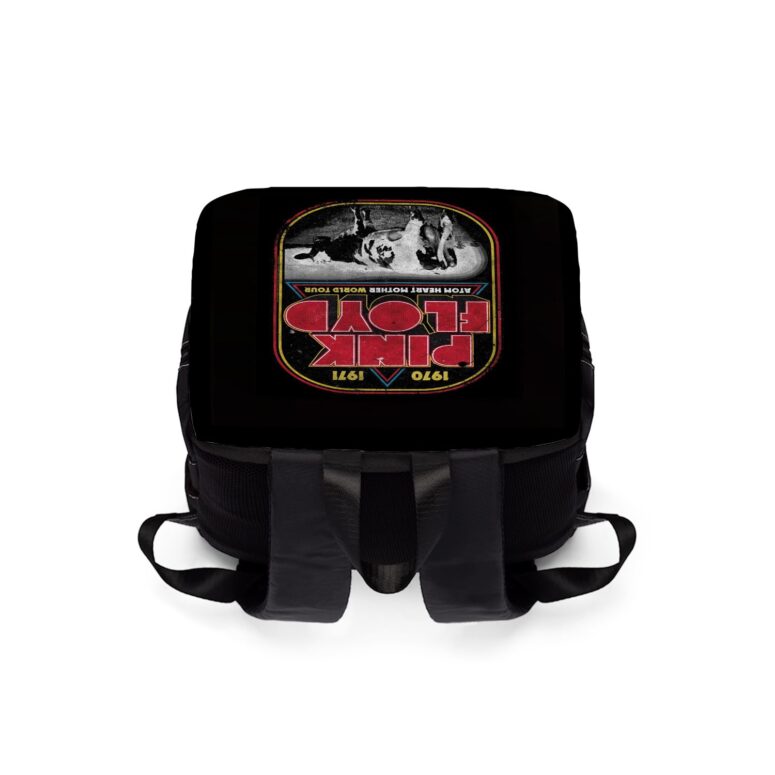 1970 1971 Atom Heart Mother World Tour  Pink Floyd Black Shoulder Backpack