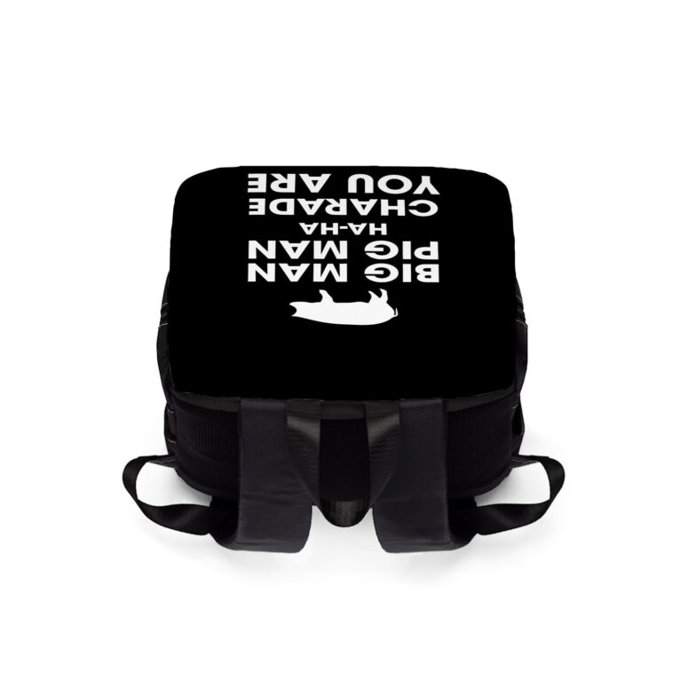 Big Man Pig Man ha ha Charade You Are  Pink Floyd Black Shoulder Backpack