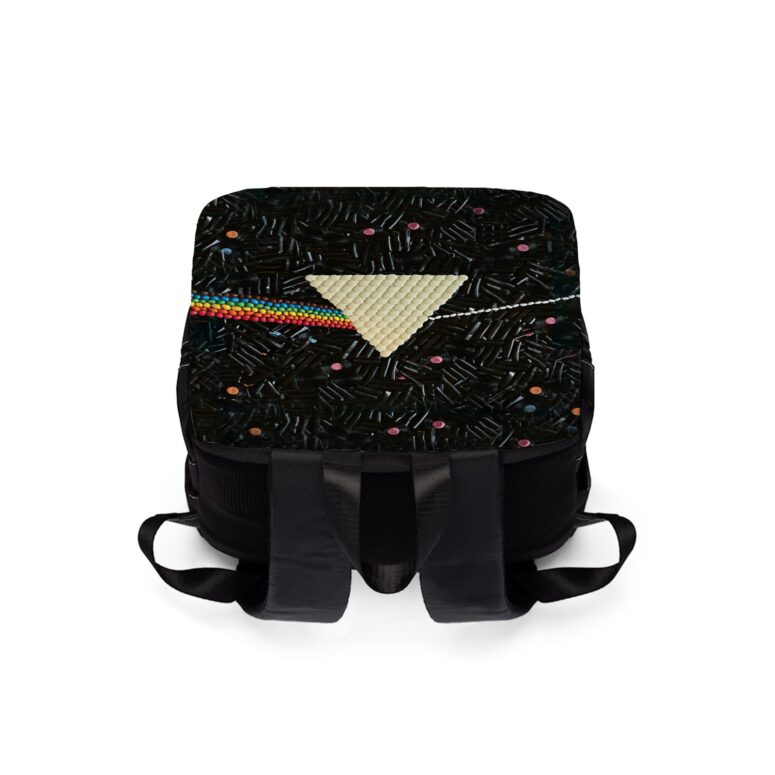 Dark Side Of The Moon Candy  Pink Floyd Black Shoulder Backpack