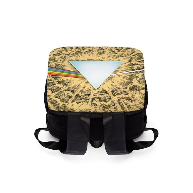 Dark Side Of The Moon Cartoon Style  Pink Floyd Black Shoulder Backpack
