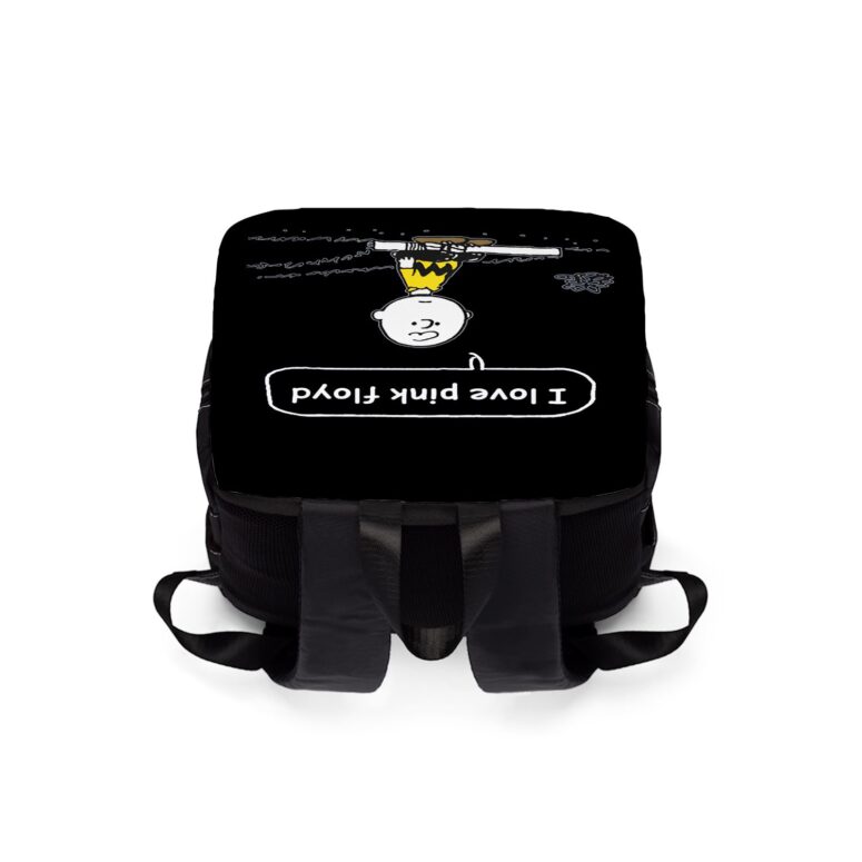 I love Pink Floyd Snoopy Black Shoulder Backpack I love Pink Floyd Snoopy Black Shoulder Backpack