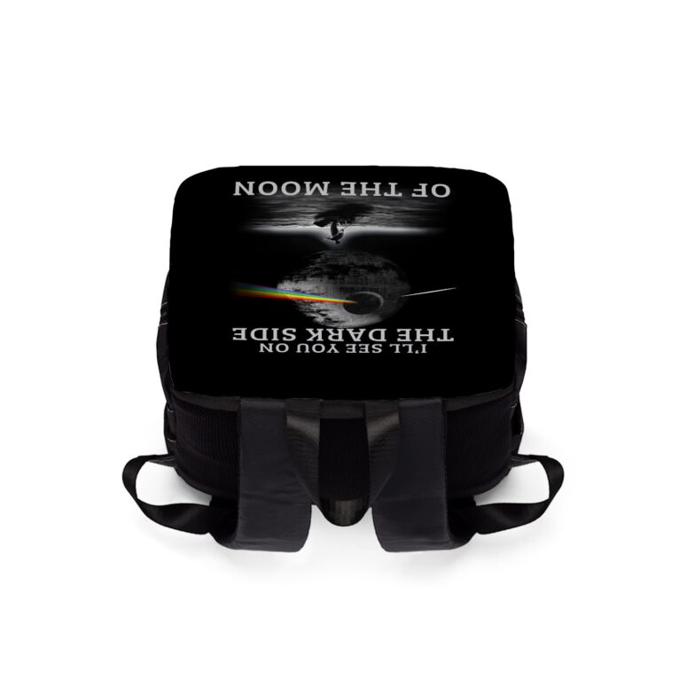 Ill See You On The Dark Side Of The Moon  Pink Floyd Black Shoulder Backpack