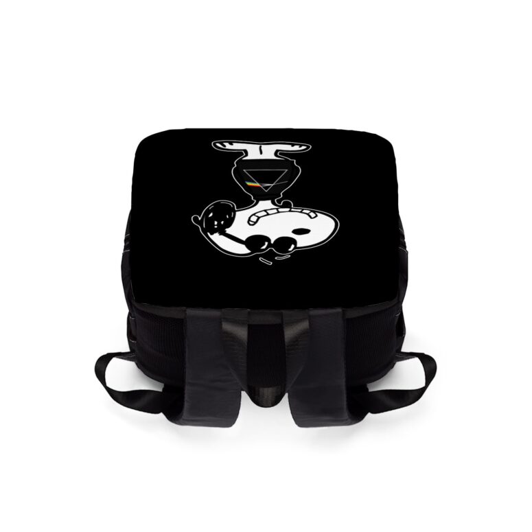 Joe Cool Pink Floyd Is Cool Snoopy Music Black Shoulder Backpack