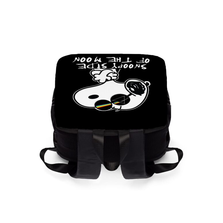 Joe Cool Snoopy Side Of The Moon Pink Floyd Black Shoulder Backpack Joe Cool Snoopy Side Of The Moon Pink Floyd Black Shoulder Backpack