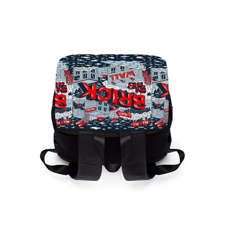 Just Brick In The Wall Pink Floyd Black Shoulder Backpack Just Brick In The Wall Pink Floyd Black Shoulder Backpack