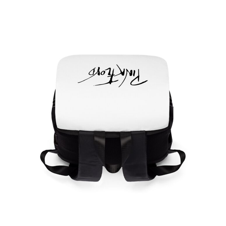 Logo Text Pink Floyd Band Rock Black Shoulder Backpack Logo Text Pink Floyd Band Rock Black Shoulder Backpack