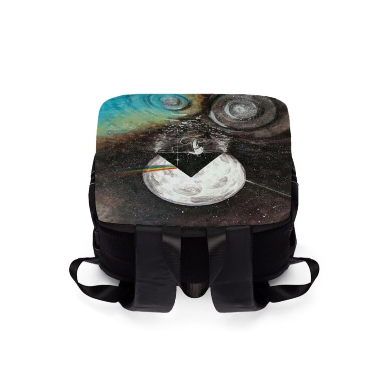 PF dark side of the moon art Pink Floyd Black Shoulder Backpack PF dark side of the moon art Pink Floyd Black Shoulder Backpack