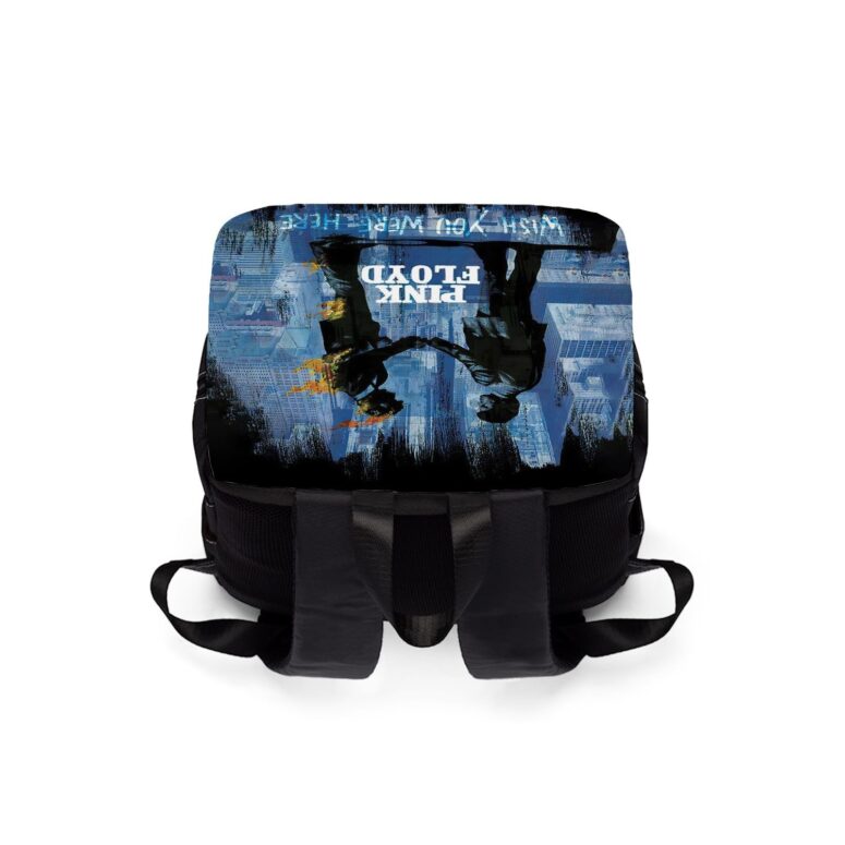 Pink Floyd Wish You Were Here Trippy Black Shoulder Backpack