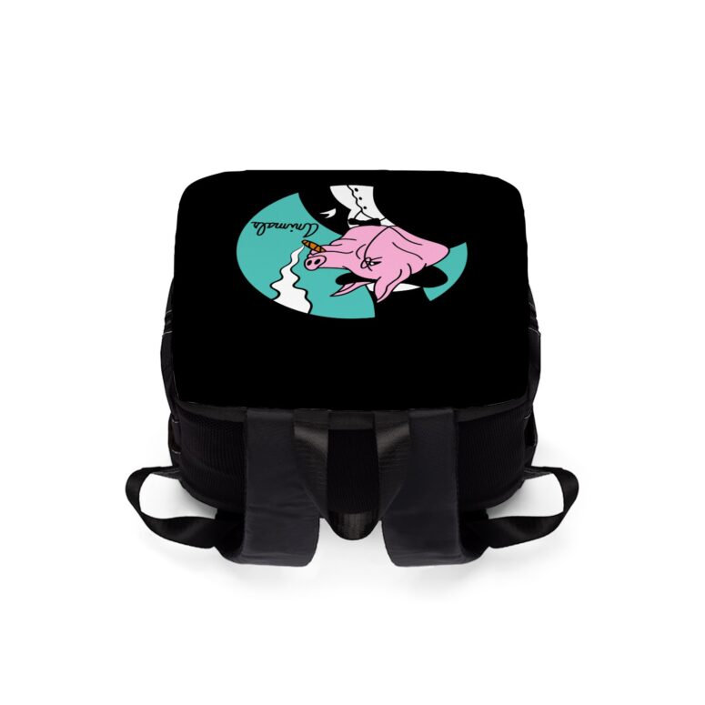 Pink Floyd ANIMALS PIG Black Shoulder Backpack Pink Floyd ANIMALS PIG Black Shoulder Backpack