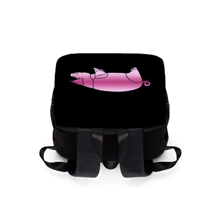 Pink Floyd Animals Simple Art Black Shoulder Backpack