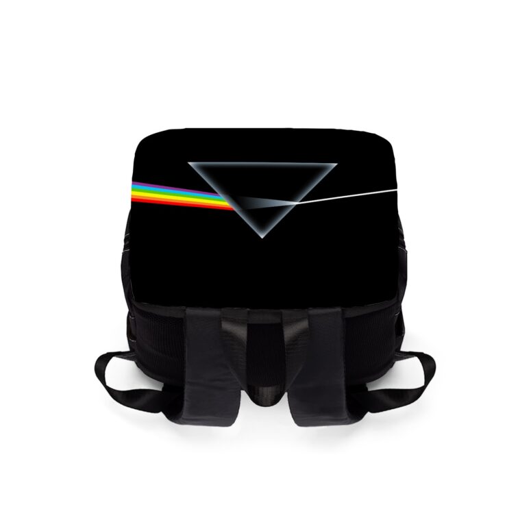Pink Floyd Pyramid Simple Art Black Shoulder Backpack