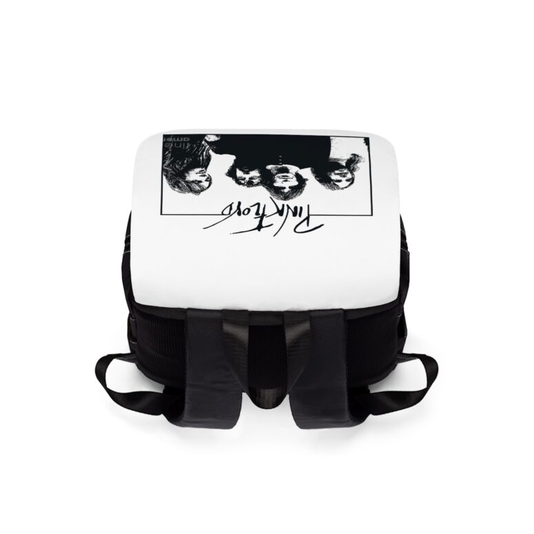 Pink Floyd Vintage Rock Band Black White Black Shoulder Backpack