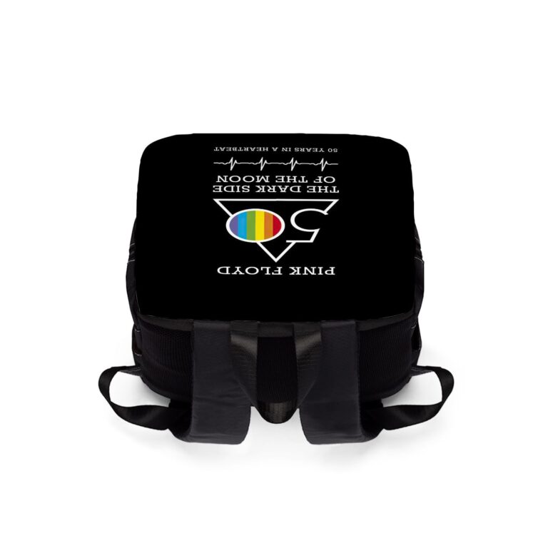 The Dark Side Of The Moon 50 years in a heartbeat  Pink Floyd Black Shoulder Backpack