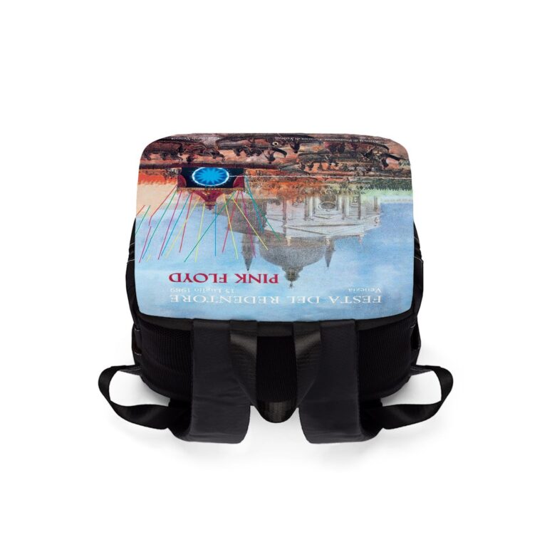 The Later Years Venezia Festa Del Redentore Glass  Pink Floyd Black Shoulder Backpack