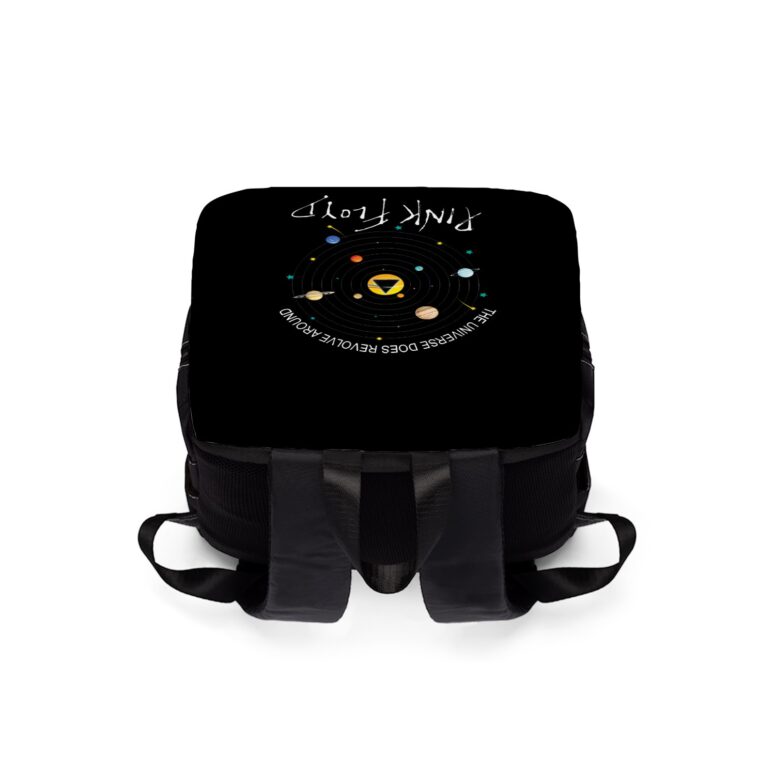The Universe does Revolve Around  Pink Floyd Black Shoulder Backpack