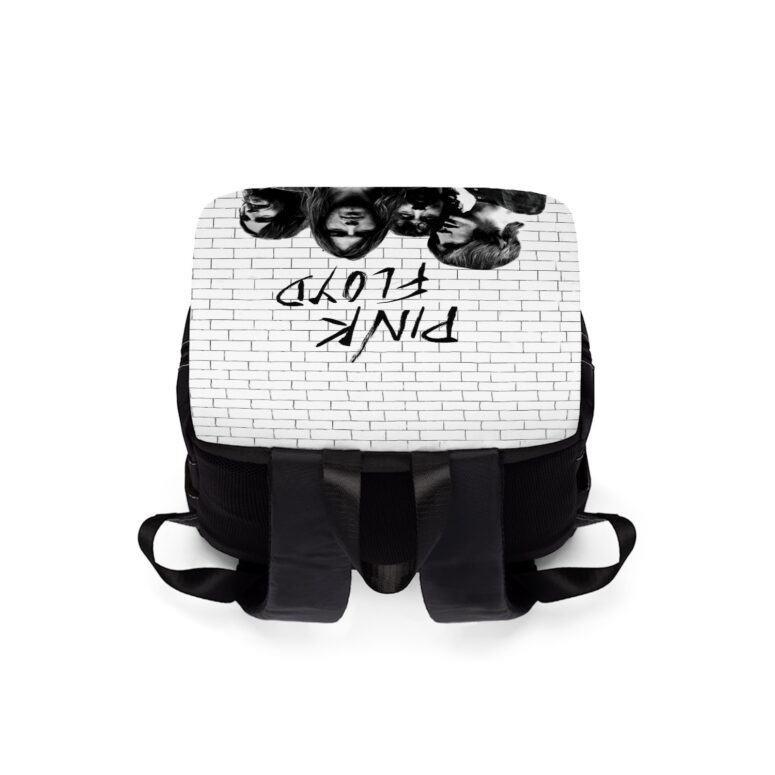 The Wall Full Sign Black and White Pink Floyd Black Shoulder Backpack The Wall Full Sign Black and White Pink Floyd Black Shoulder Backpack