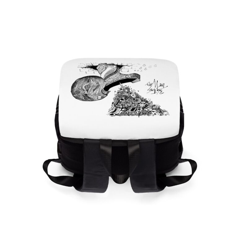 Escape from The Wall Drawing Art  Pink Floyd Black Shoulder Backpack