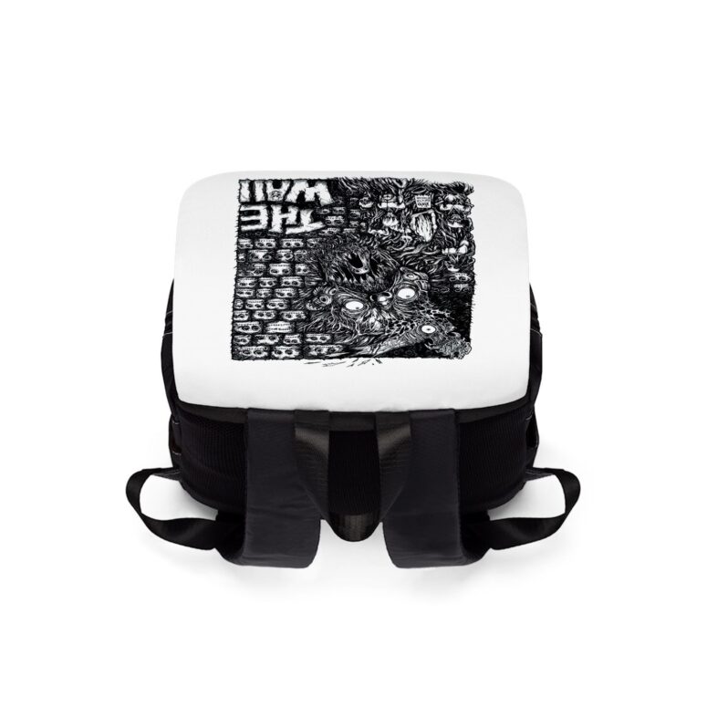 The Wall Line Art  Pink Floyd Black Shoulder Backpack