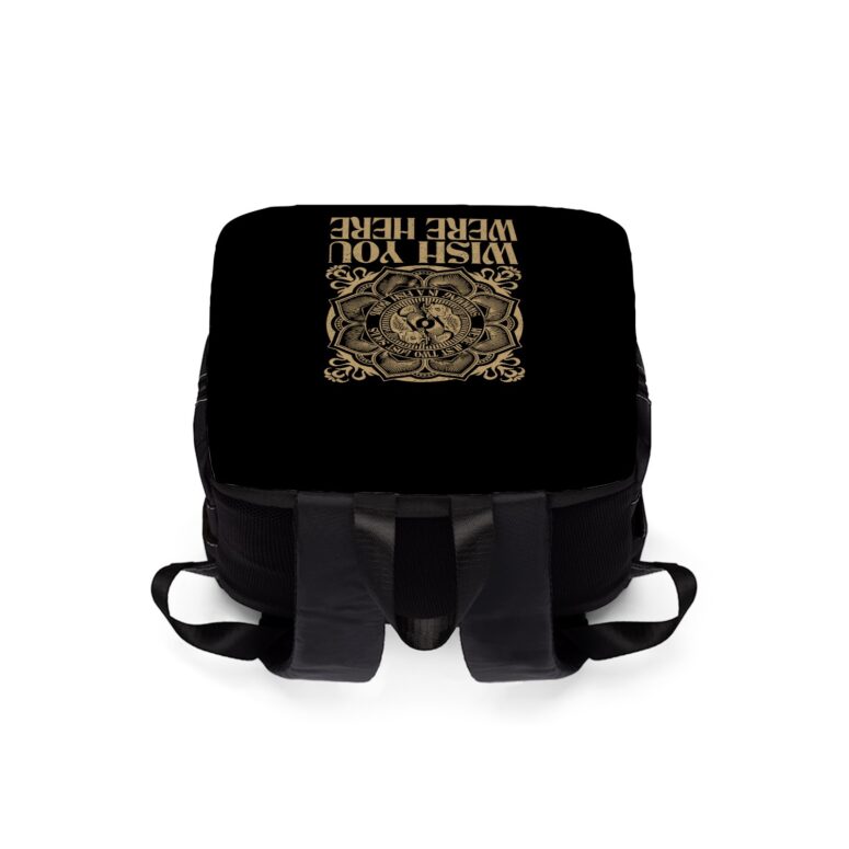 WYWH just two lost souls Swimming in a fish bowl Pink Floyd Black Shoulder BackPack