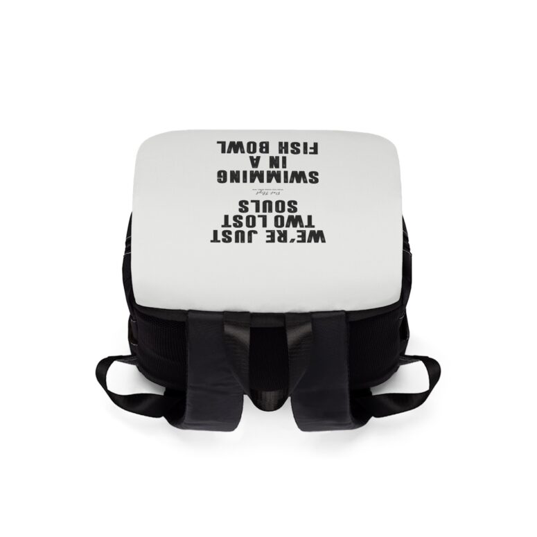 Wish You Were Here 1975 Lyric Typography  Pink Floyd Black Shoulder Backpack