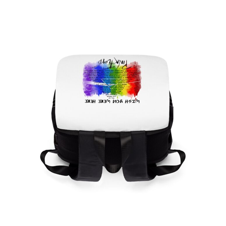 Wish You were here lyric Art  Pink Floyd Black Shoulder Backpack