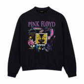 Vintage 1994 Pink Floyd The Division Bell Tour Drawing Art Front Sweatshirt Black - OtherBrick
