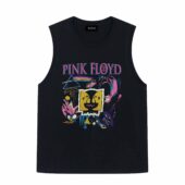 Vintage 1994 Pink Floyd The Division Bell Tour Drawing Art Front Tank Black - OtherBrick