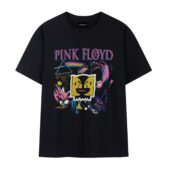 Vintage 1994 Pink Floyd The Division Bell Tour Drawing Art Front Tshirt Black - OtherBrick