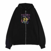 Vintage 1994 Pink Floyd The Division Bell Tour Drawing Art Front Ziphoodie Black - OtherBrick