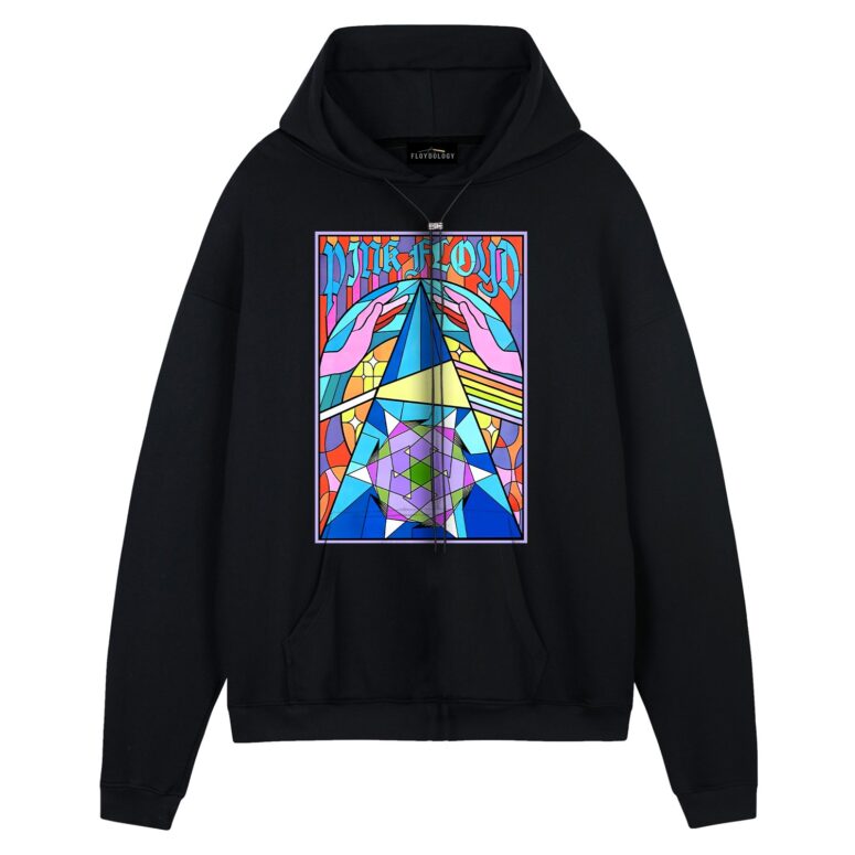 Pink Floyd DSOTM Band Stained Glass Colorful Shirt