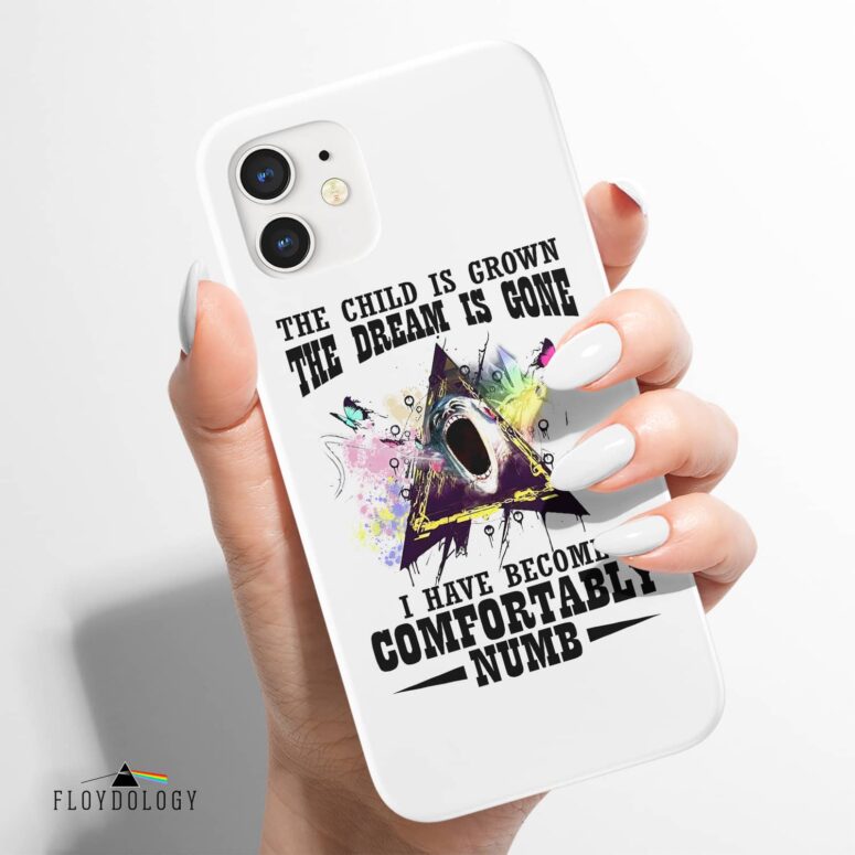 Comfortably Numb Typo Art - Pink Floyd Phone Case Comfortably Numb Typo Art - Pink Floyd Phone Case