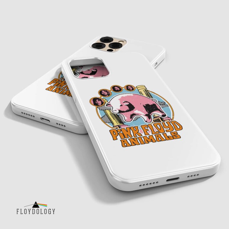 Animals Pig Can Fly Album Cover Drawing Art - Pink Floyd Phone Case Animals Pig Can Fly Album Cover Drawing Art - Pink Floyd Phone Case