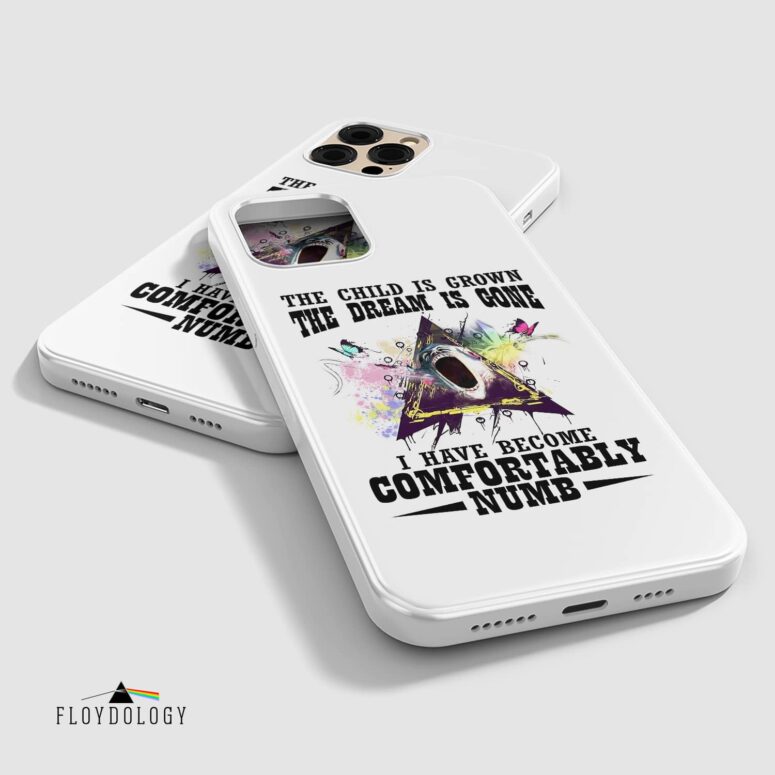 Comfortably Numb Typo Art - Pink Floyd Phone Case Comfortably Numb Typo Art - Pink Floyd Phone Case