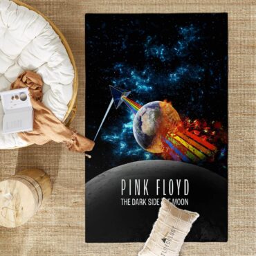 Rainbow Attack Earth The Dark Side Of The Moon - Pink Floyd Rug