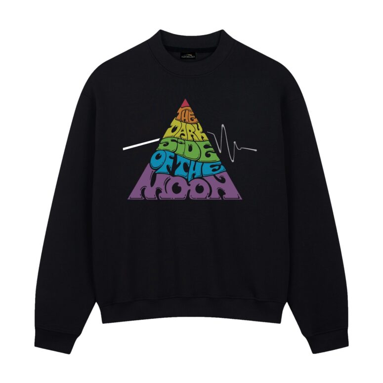 Pink Floyd Dark Side Of The Moon Pyramid Typography Shirt