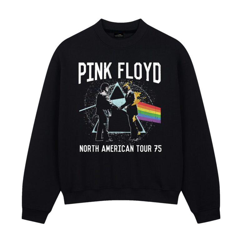 Pink Floyd Pyramid Rainbow Vintage North American Tour 75 Shirt Pink Floyd Pyramid Rainbow Vintage North American Tour 75 Shirt