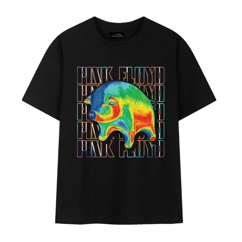 Pink Floyd Hologram Psychadelic Floating Pigs Animals Shirt