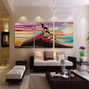 The Wall Hammer Drawing Art Pink Floyd Canvas