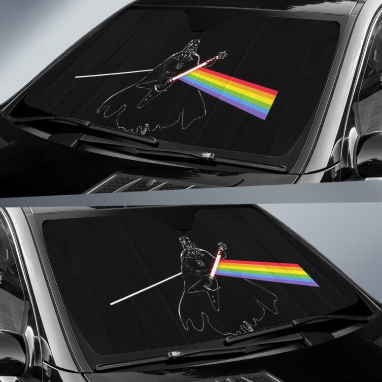 Darth Vader of The Moon Pink Floyd Auto Sun Shade Darth Vader of The Moon Pink Floyd Auto Sun Shade