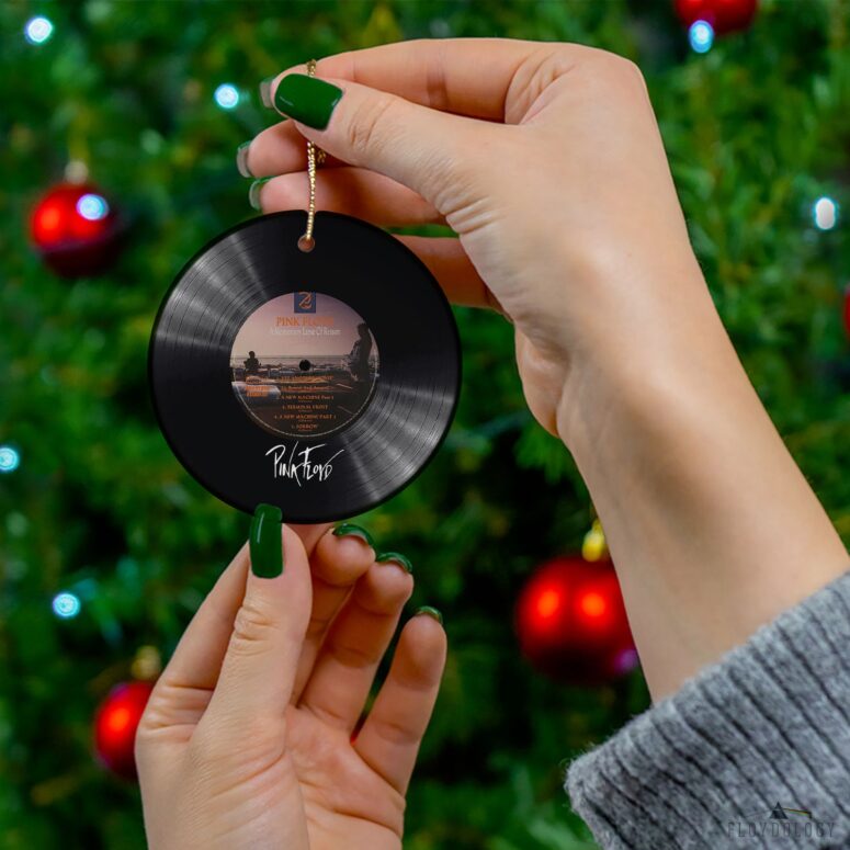 A Momentary Child Of Reason Rock Pink Floyd Vinyl Disk Ceramic Ornament