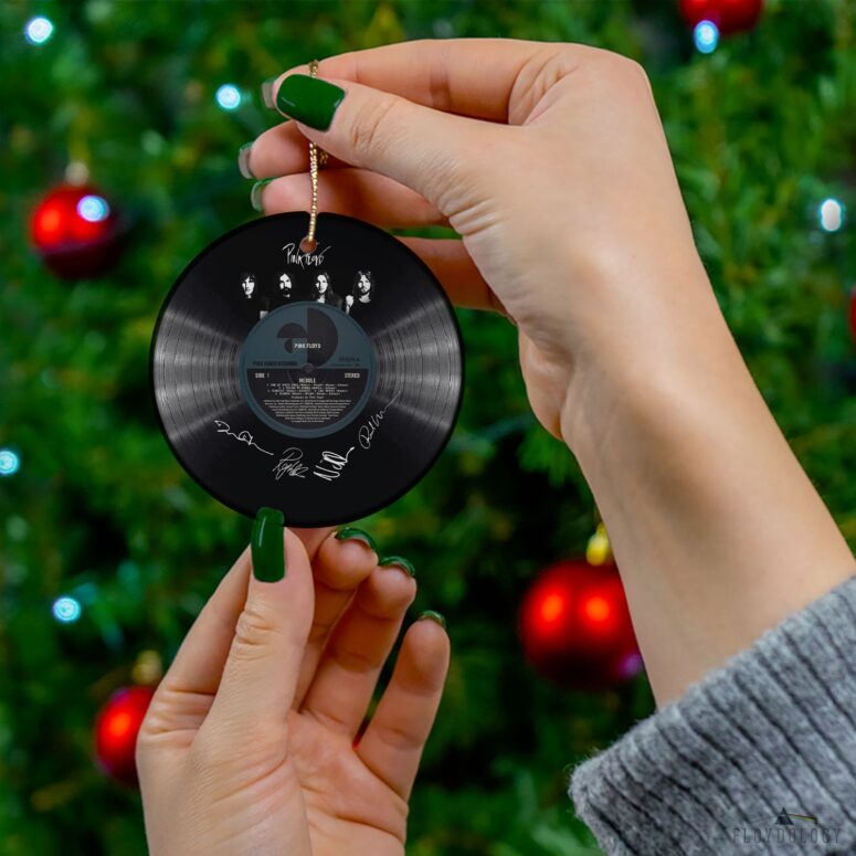 Meddle One Of These Days Pink Floyd Vinyl Disk Ceramic Ornament