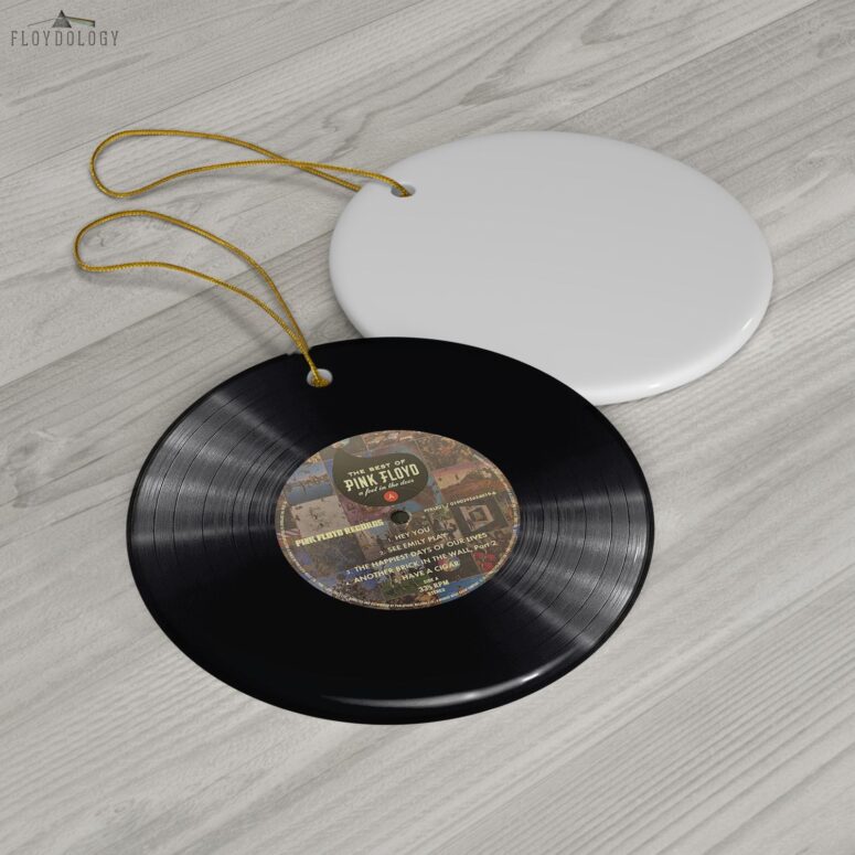A Foot In The Door Pink Floyd Vinyl Disk Ceramic Ornament A Foot In The Door Pink Floyd Vinyl Disk Ceramic Ornament