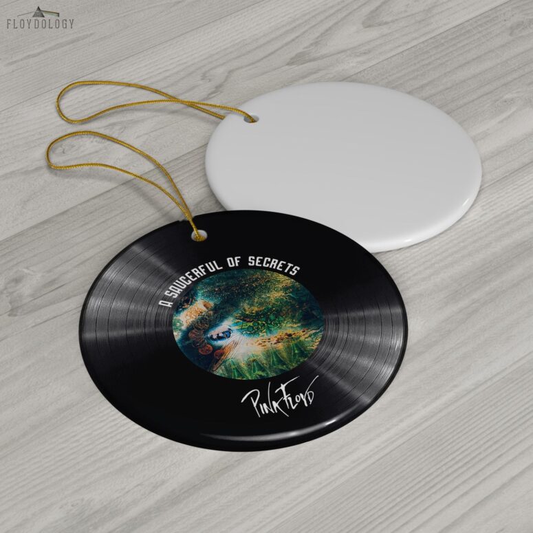 A Saucerful of Secrets Pink Floyd Vinyl Disk Ceramic Ornament
