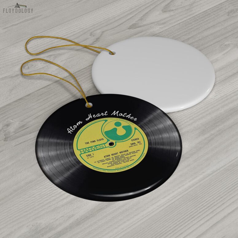 Atom Heart Mother Pink Floyd Vinyl Disk Ceramic Ornament