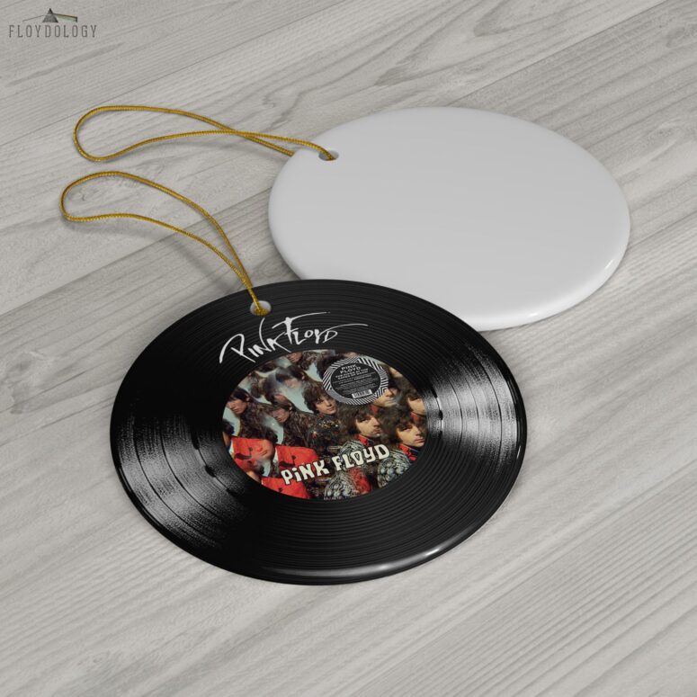The Piper at the Gates of Dawn Pink Floyd Vinyl Disk Ceramic Ornament