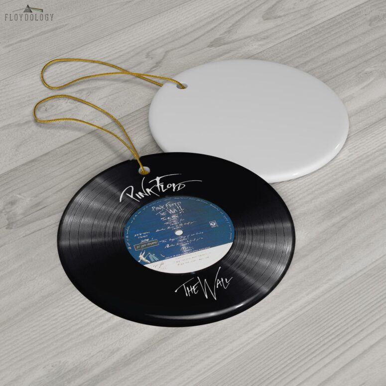 The Wall Drawing Art Band Rock Pink Floyd Vinyl Disk Ceramic Ornament